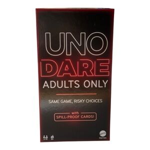 Mattel UNO Dare Adults Only Card Game - Waterproof Cards